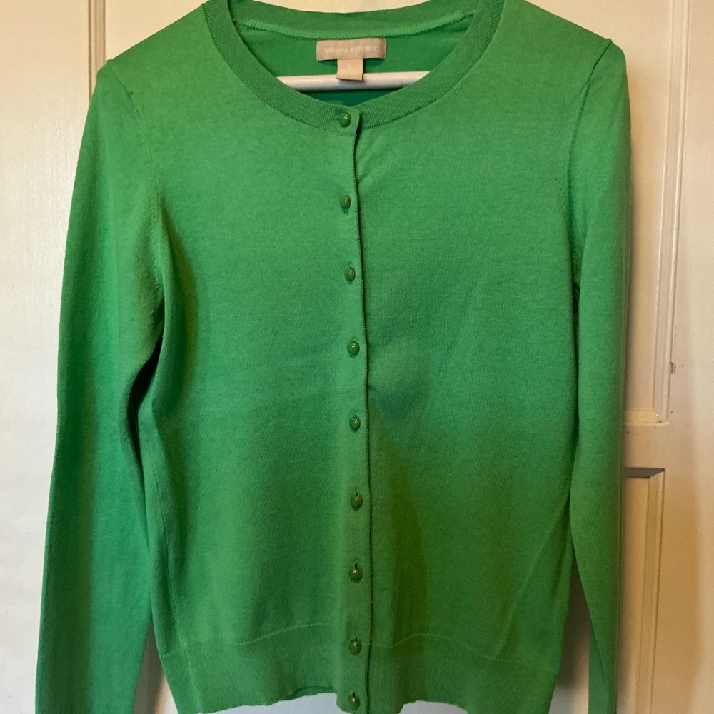 Banana republic silk blend cardigan
